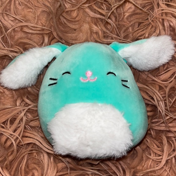 Squishmallow Sammy the Teal Bunny 5” - Picture 2 of 2